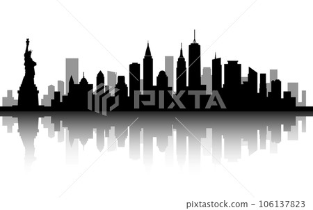 以美國紐約城市風光為背景素材 以美國紐約城市風光為背景素材 106137823