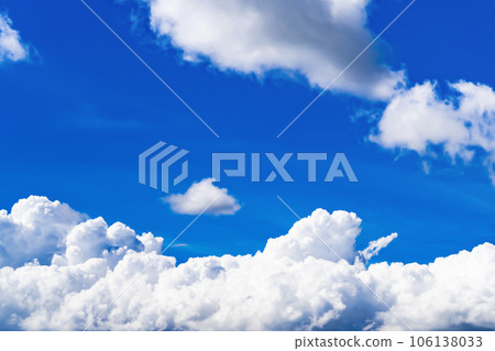 夏天藍天和積雨雲 夏天藍天和積雨雲 106138033