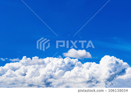 夏天藍天和積雨雲 夏天藍天和積雨雲 106138034