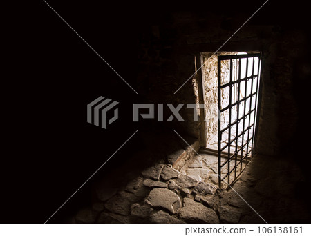 Ancient door of dark room Ancient door of dark room 106138161
