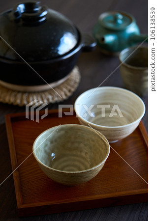 rice cooker and rice bowl rice cooker and rice bowl 106138539