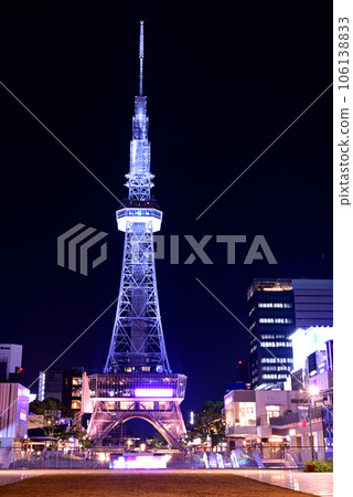 Illuminated Nagoya TV Tower 106138833