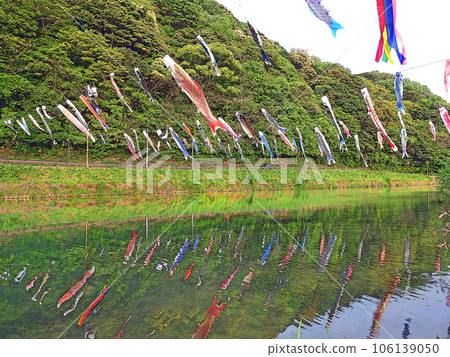 北九州市小倉南區紫河鯉魚旗的風景 106139050