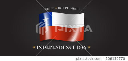Chile happy independence day greeting card, banner with template text vector illustration 106139770