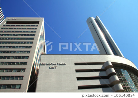 Buildings in front of JR Osaka station 106140854