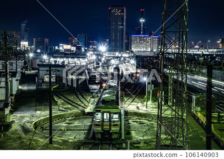 名古屋車輛區夜間 106140903