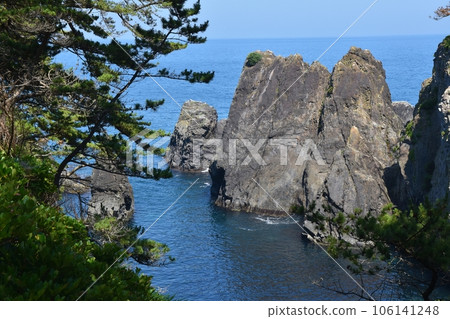 夏天，岩手縣五石岬的千代島 106141248