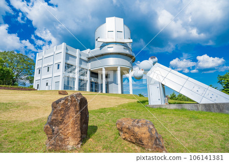 Nishi-Harima Astronomical Observatory in the blue sky Hyogo Prefecture 106141381