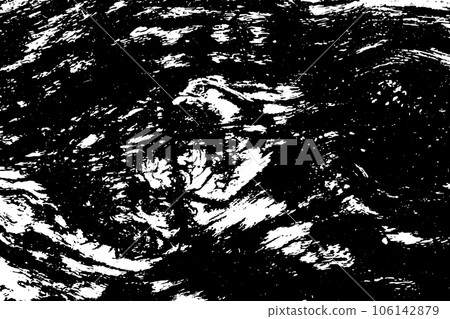 Grunge black texture on white background (Vector). Use for decoration, aging or old layer 106142879