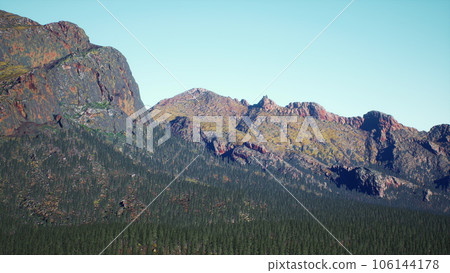 aerial Rocky Mountains Landscape panorama aerial Rocky Mountains Landscape panorama 106144178