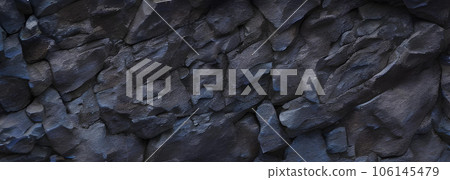 Rugged rock surface background texture black 106145479