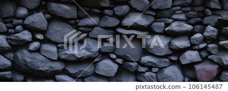 堅固的岩石表面背景紋理黑色 堅固的岩石表面背景紋理黑色 106145487