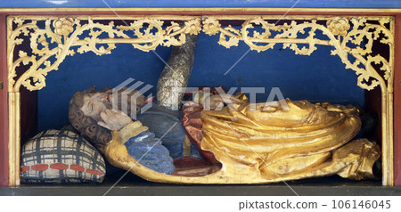 King Jesse, altar in chapel Amorsbrunn in Amorbach, Forest of Odes Bavaria, Germany King Jesse, altar in chapel Amorsbrunn in Amorbach, Forest of Odes Bavaria, Germany 106146045