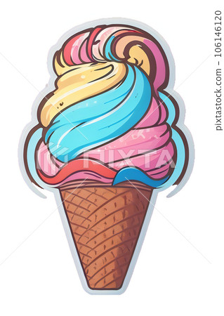 冰淇淋 冰 卡通 106146120
