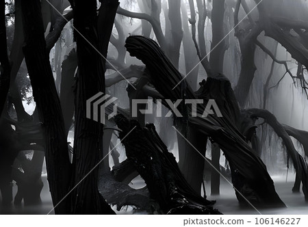 Monochrome art background forest 106146227
