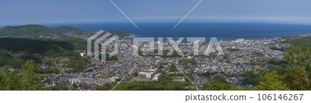 Panoramic view of Otaru seen from Mt. Tengu 106146267