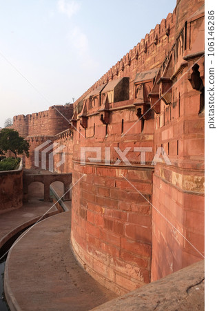 Red Fort in Agra, Uttar Pradesh, UNESCO World heritage site, India 106146286