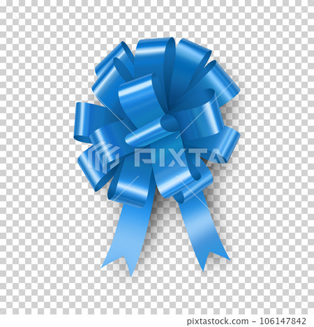 Light blue bow with ribbon element Light blue bow with ribbon element 106147842