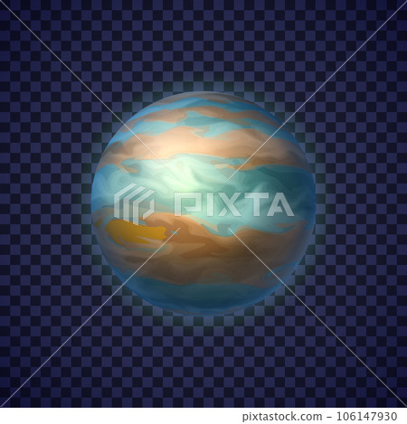 Jupiter gas giant planet illustration 106147930