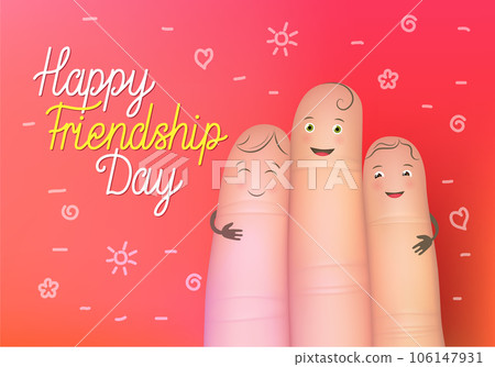 Happy friendship day poster 106147931