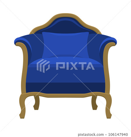 Vector armchair in flat style 106147940