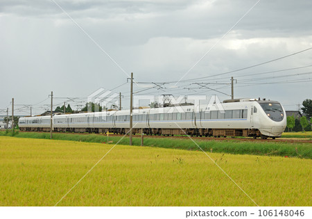 Hokuriku Main Line Fukuoka-Isurugi JR West 681 series W03 formation (Kanazawa) Hakutaka Hokuriku Main Line Fukuoka-Isurugi JR West 681 series W03 formation (Kanazawa) Hakutaka 106148046