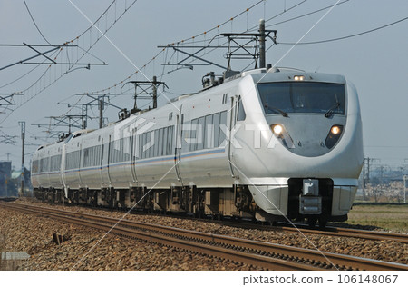 Hokuriku Main Line Mikawa - Kaga Kasama JR West 683 series S05 + S26 formation (Kanazawa) Shirasagi 106148067
