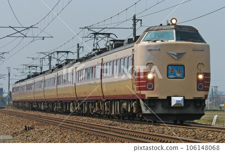北陸本線三河加賀笠間JR西485系列A06編隊(京都)雷長 北陸本線三河加賀笠間JR西485系列A06編隊(京都)雷長 106148068