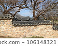 A collection of traditional Korean stone walls. 106148321