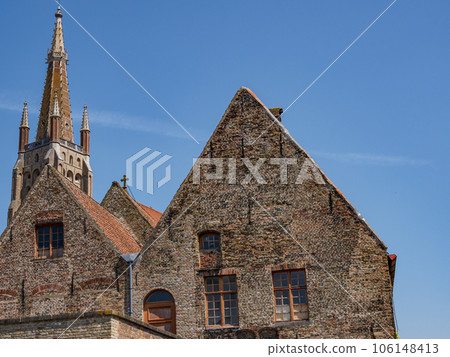 Bruges city in Belgium 106148413