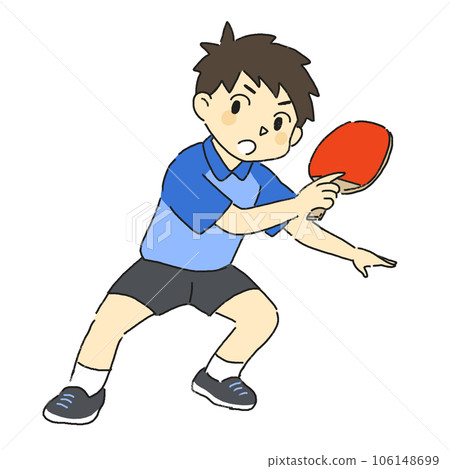 Table tennis club activities sports athletic club Boy hitting a serve 106148699
