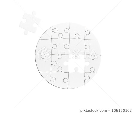 The missing puzzle piece. Symbolizing the quest for completion. Completing the puzzle. The missing puzzle piece. Symbolizing the quest for completion. Completing the puzzle. 106150162