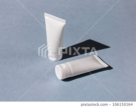 Two cream tube mock up, standing and lying Two cream tube mock up, standing and lying 106150164