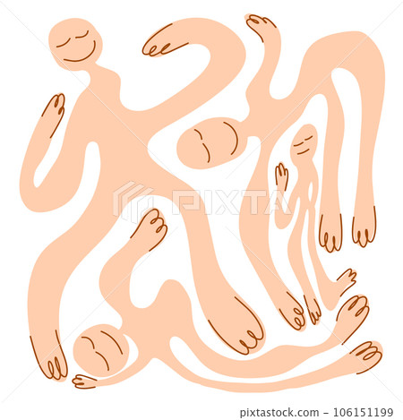 Abstract people body. Vector illustration 106151199