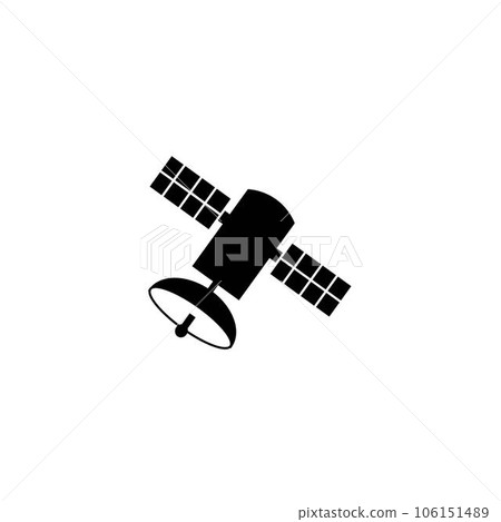 satellite icon logo vector design template - Stock Illustration ...