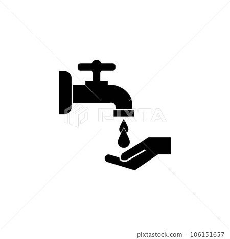 water faucet icon logo vector design template 106151657