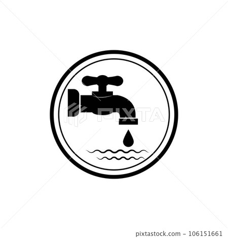 water faucet icon logo vector design template 106151661