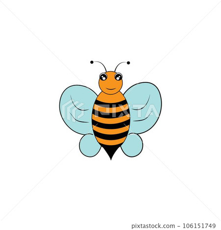 bee icon logo vector design template bee icon logo vector design template 106151749