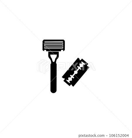 razor blade icon logo vector design template razor blade icon logo vector design template 106152004