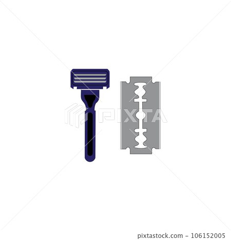 razor blade icon logo vector design template 106152005