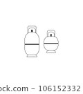 gas cylinders icon logo vector design template 106152332