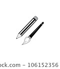 pencil icon logo vector design template 106152356