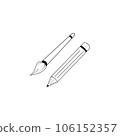 pencil icon logo vector design template 106152357