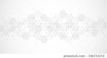 Illustration of geometric abstract background with hexagons pattern Illustration of geometric abstract background with hexagons pattern 106154210