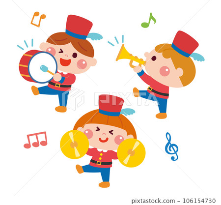 Illustration of children playing music Illustration of children playing music 106154730