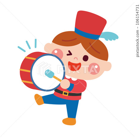 一個男孩打鼓的插圖 106154731