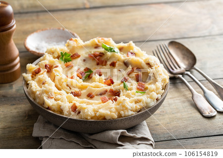 Bacon mashed potatoes, side dish recipe idea Bacon mashed potatoes, side dish recipe idea 106154819