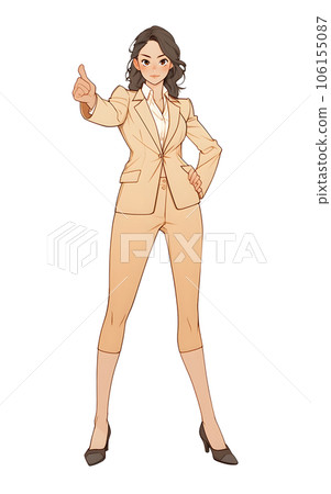Pointing business woman Pointing business woman 106155087