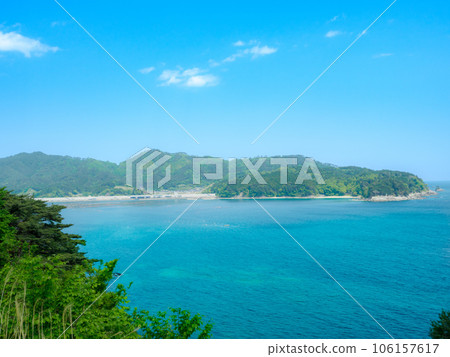 See the beautiful sea from Shijuhachizaka See the beautiful sea from Shijuhachizaka 106157617