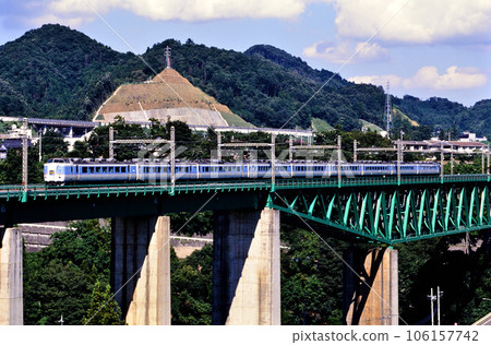 2002 Nine 183-series special express Kaiji cars running on the Chuo-Higashi Line 106157742